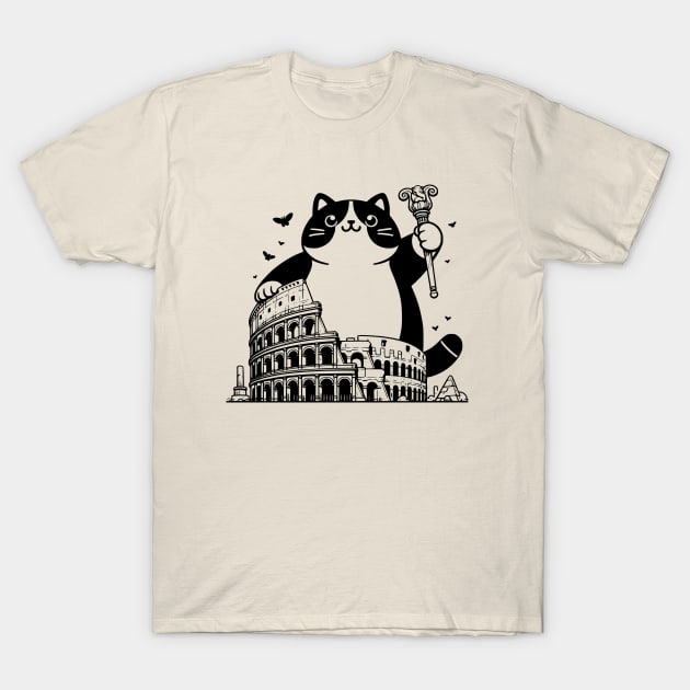 Giant Cat T-Shirt by Teeyara